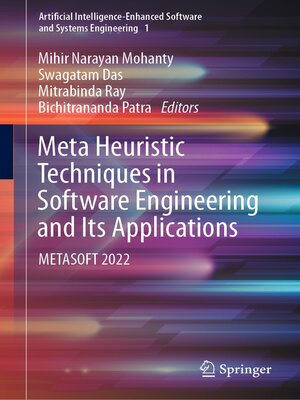 cover image of Meta Heuristic Techniques in Software Engineering and Its Applications